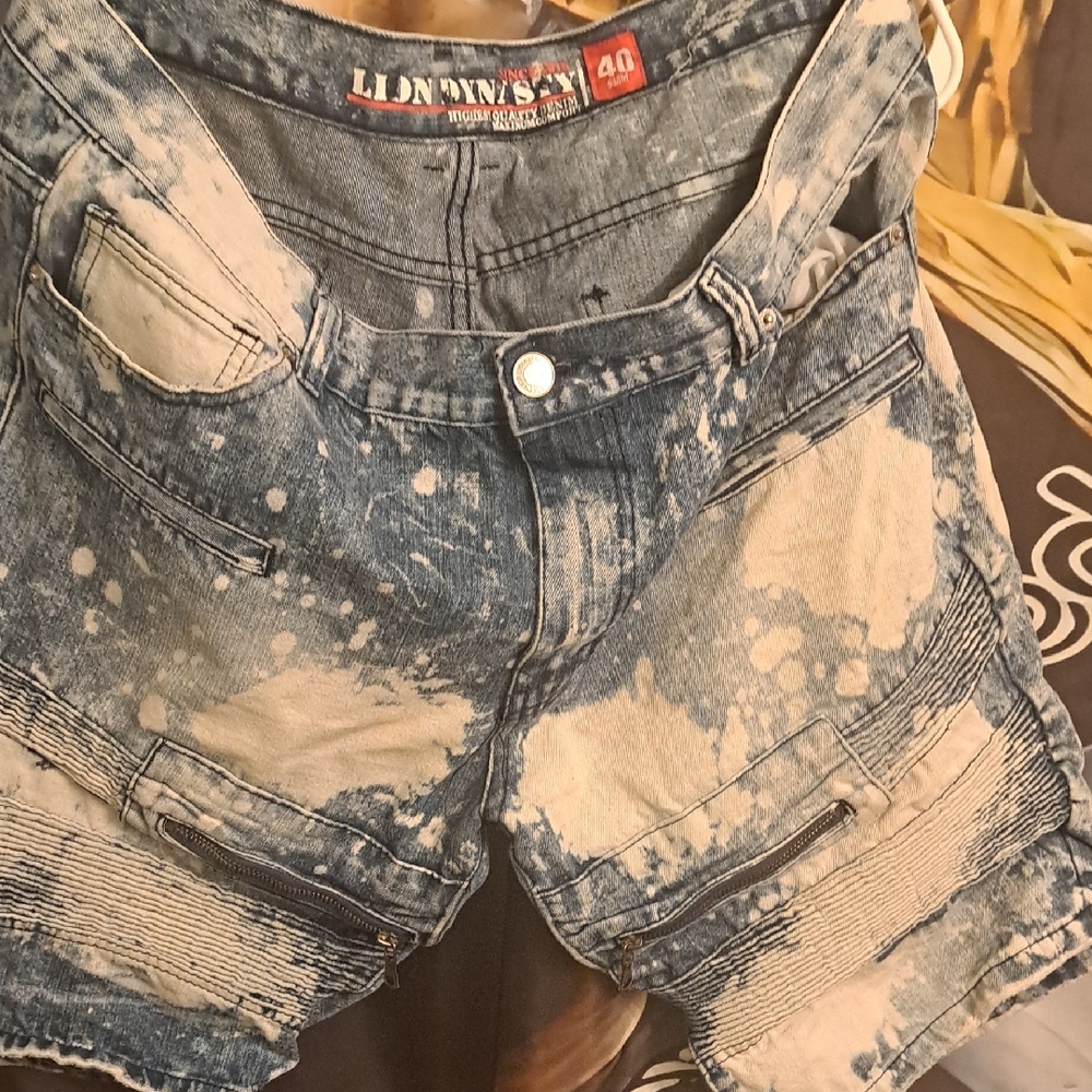 Denim Blue Acid Wash Women Shorts